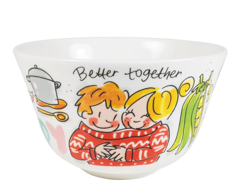 blond-amsterdam-good-vibes-bol-c-ramique-14cm-happy image 4