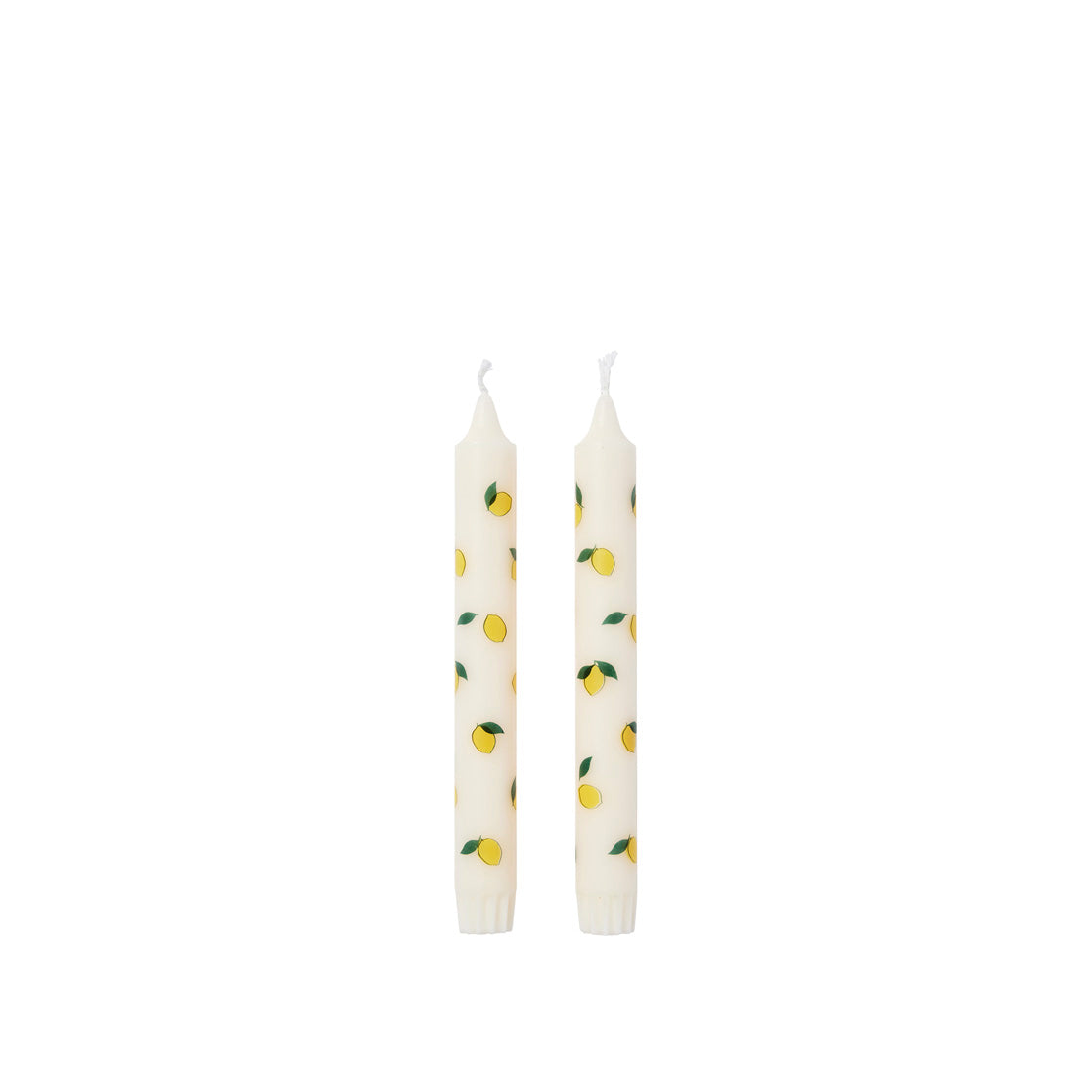broste-copenhagen-lemon-bougie-cierge-jaune-motifs image 1
