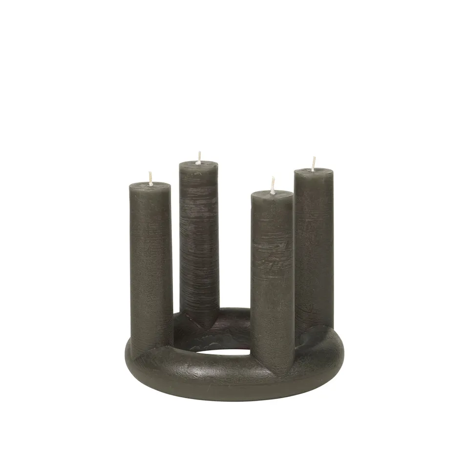 broste-copenhagen-lucille-bougie-sculpturale-blanche image 1
