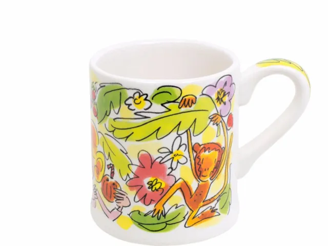 blond-amsterdam-paradise-mini-mug-jaune-0-2l-c-ramique-tropical image 1