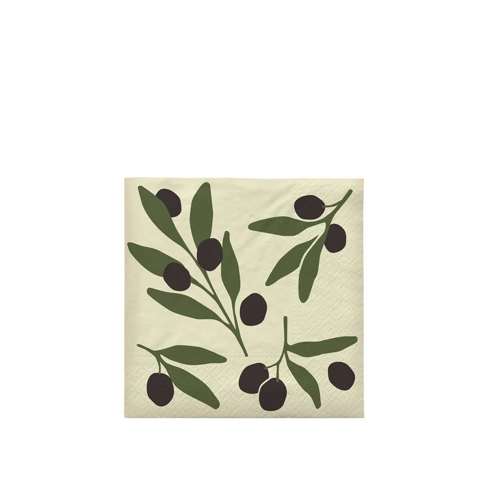broste-copenhagen-olive-serviette-papier-art-de-la-table image 1
