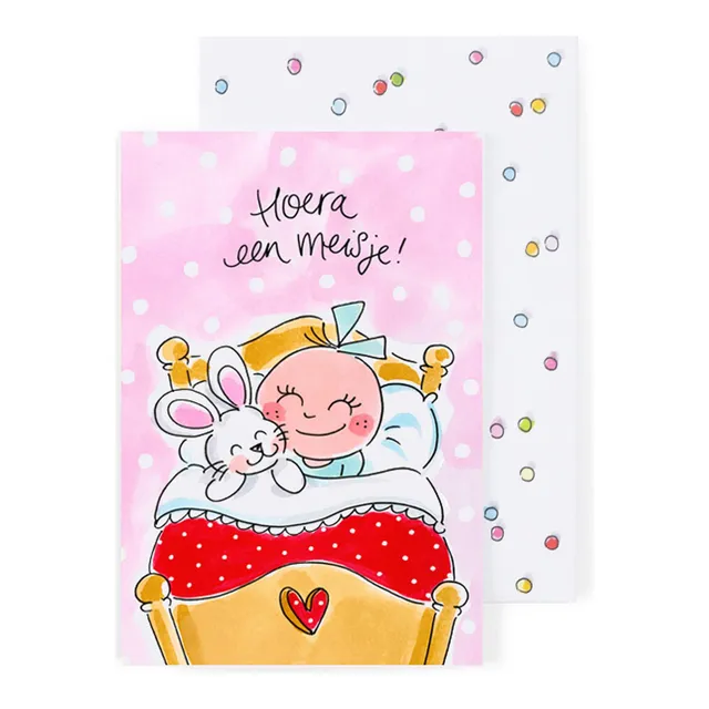 blond-amsterdam-wenskaarten-fille-carte-naissance-b-b image 1