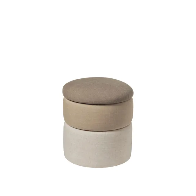broste-copenhagen-pond-pouf-tissu-rond-salon image 1