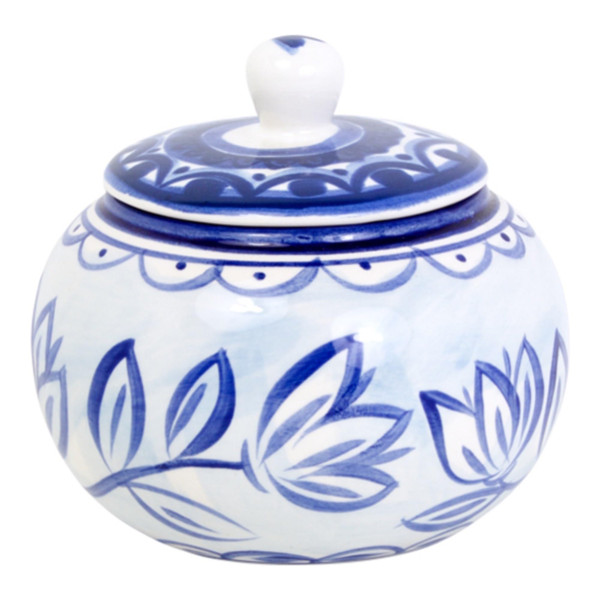 blond-amsterdam-delfts-blond-pot-sucre-c-ramique-bleu image 2