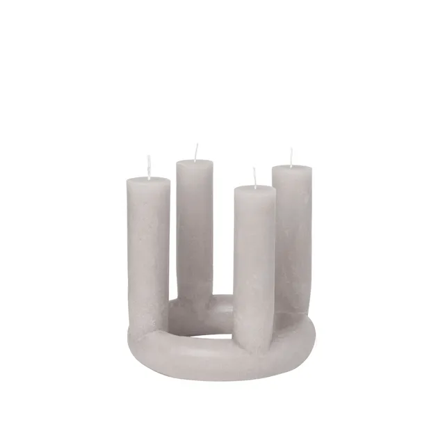 broste-copenhagen-lucille-bougie-sculpture-blanche-st-arine image 1