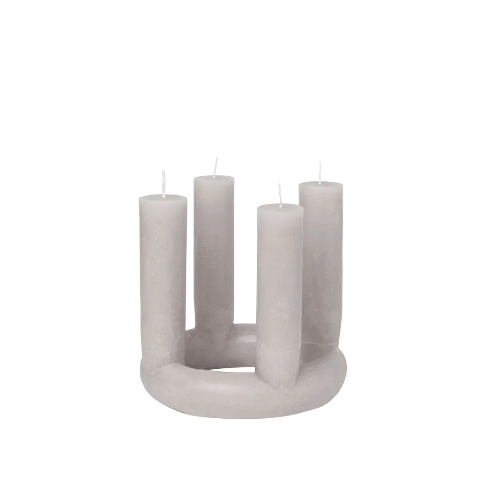 broste-copenhagen-lucille-bougie-sculpture-blanche-st-arine image 1
