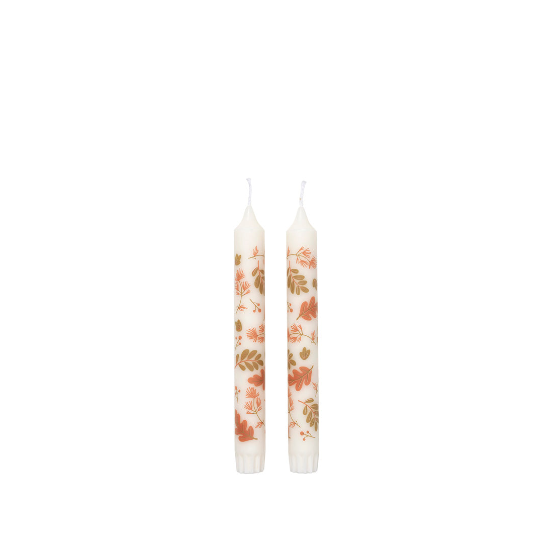 broste-copenhagen-candles-forest-leaves-cierge-imprim-vert image 1