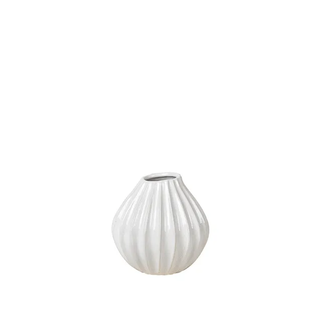broste-copenhagen-wide-vase-s-beige-c-ramique image 1