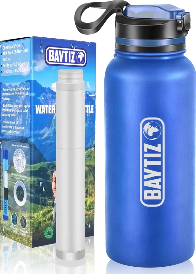 baytiz-bouteilles-filtrantes-gourde-isotherme-inox-boussole image 1