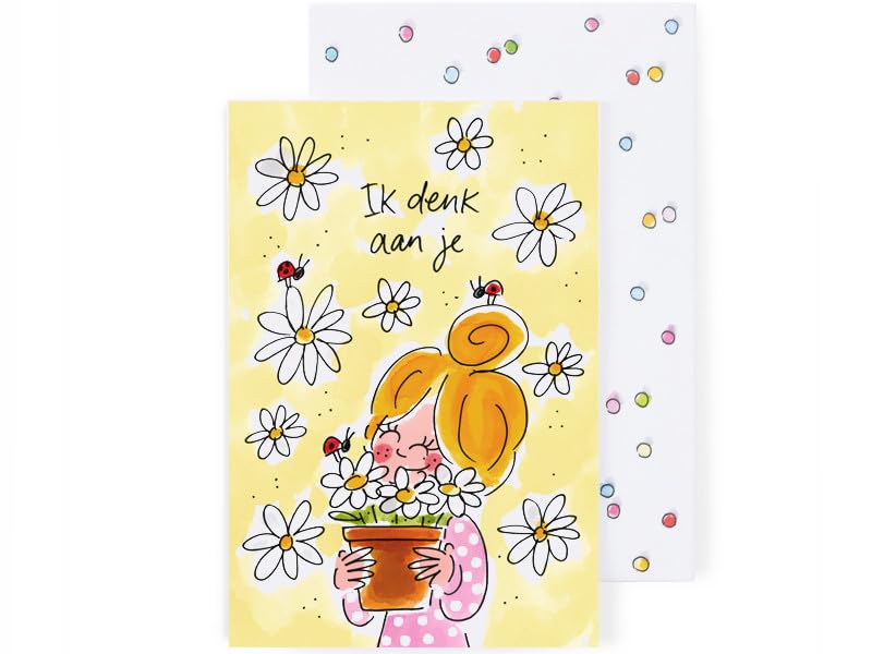 blond-amsterdam-wenskaarten-carte-pense-toi-marguerites-enveloppe image 5