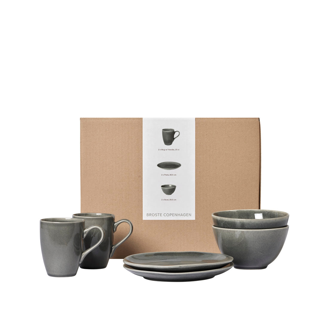broste-copenhagen-nordic-rain-service-2-pers-gr-s image 2
