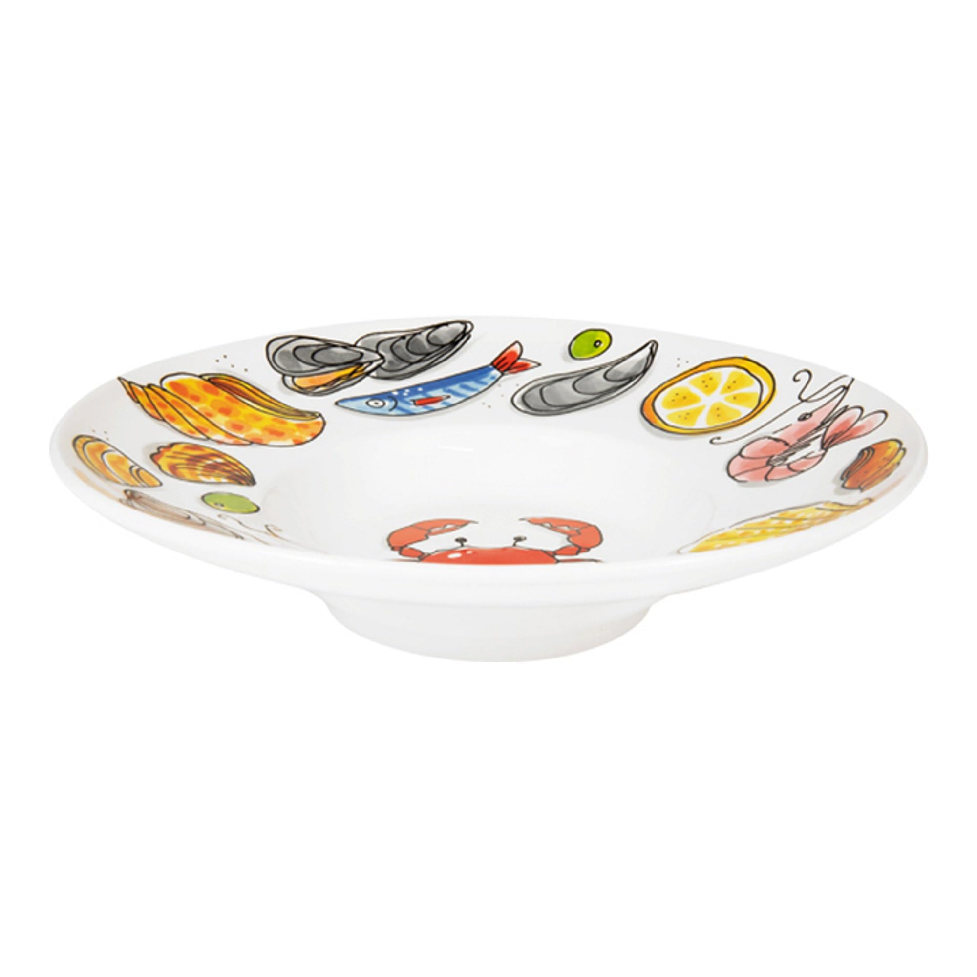 blond-amsterdam-la-plage-assiette-p-tes-24-cm-fruits-de-mer image 2