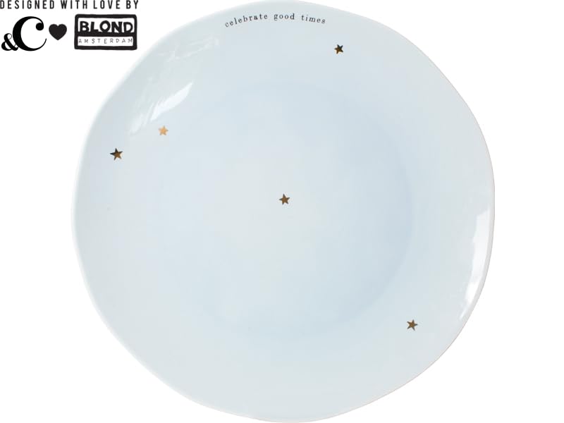 blond-amsterdam-blond-c-assiette-plate-26-cm-jaune-toiles-dor-es image 1