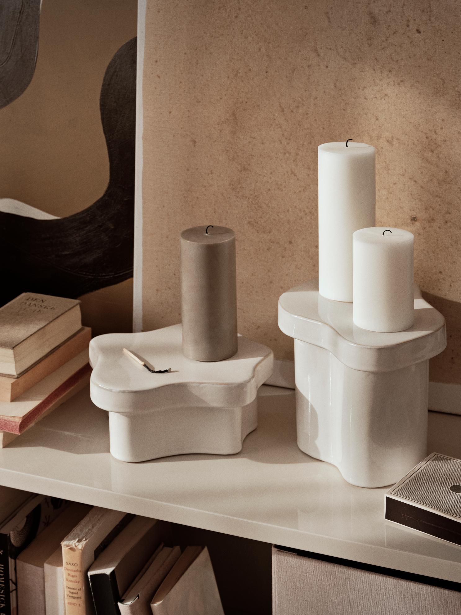 broste-copenhagen-eco-bougie-pilier-ivoire-sans-parfum image 3