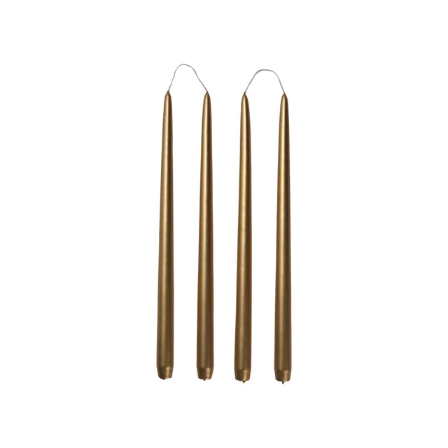 broste-copenhagen-candles-smooth-glossy-taper-candle-bougie-cierge image 1