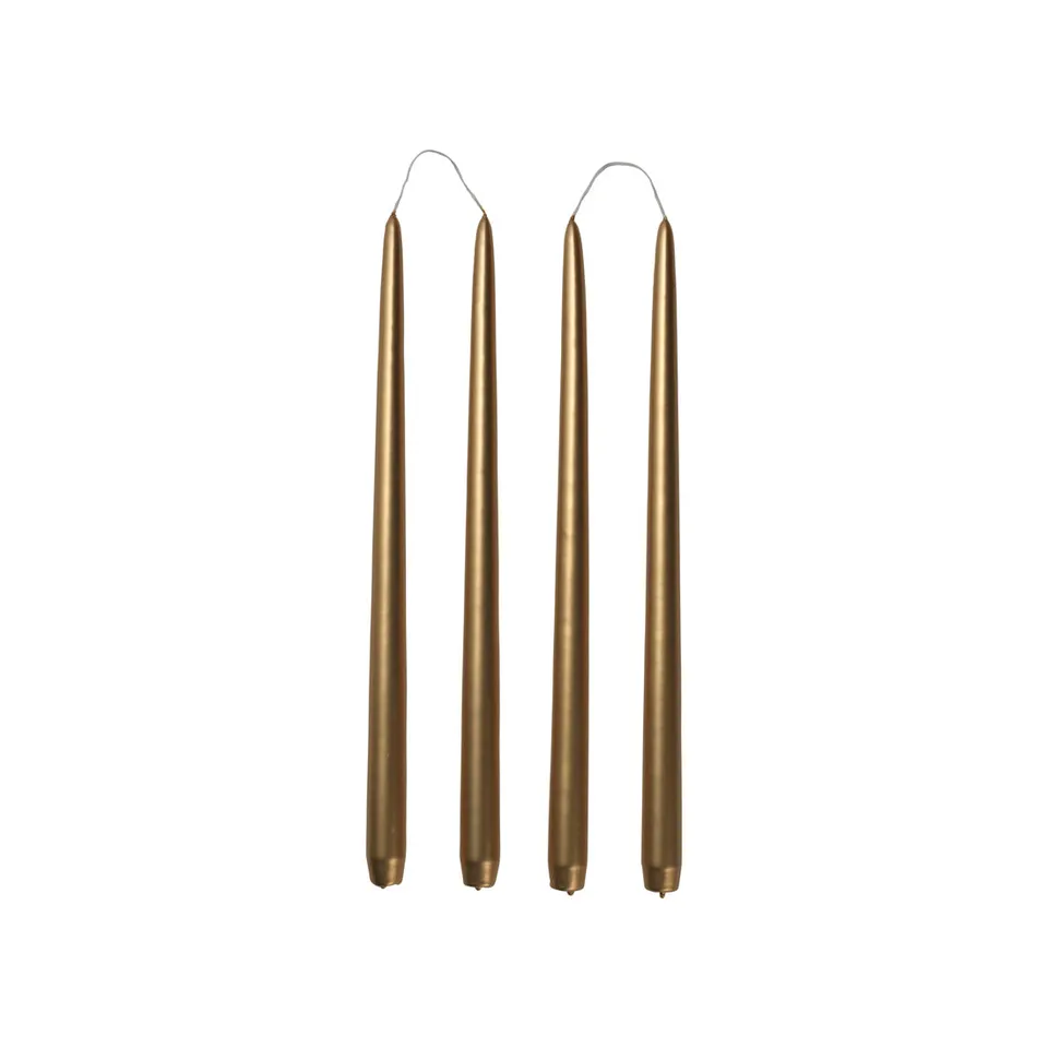 broste-copenhagen-candles-smooth-glossy-taper-candle-bougie-cierge image 1