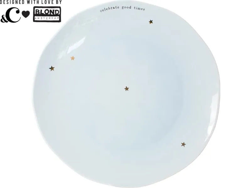 blond-amsterdam-blond-c-assiette-plate-26-cm-jaune-toiles-dor-es image 1