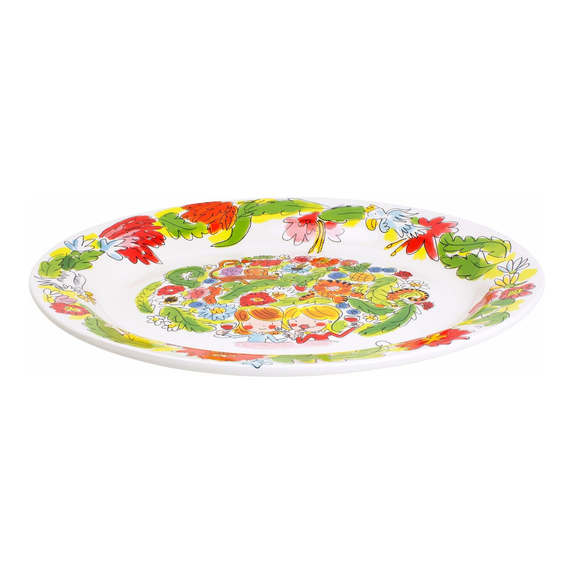 blond-amsterdam-paradise-coupe-ovale-38-cm-c-ramique-jungle image 2