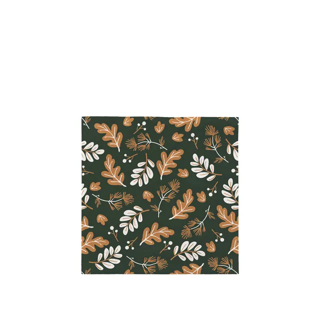broste-copenhagen-forest-leaves-serviette-papier-feuilles image 1