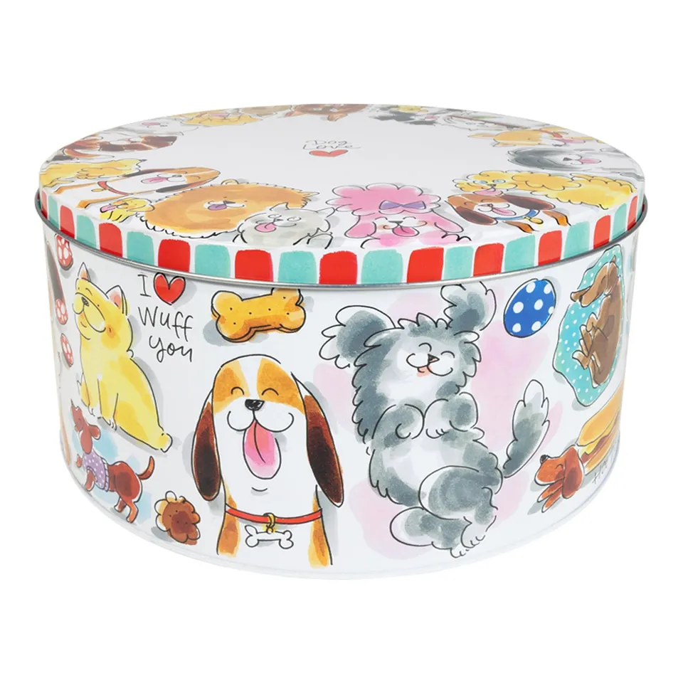 blond-amsterdam-blond-dier-bo-te-ronde-24-cm-chiens-bisous-canins image 1