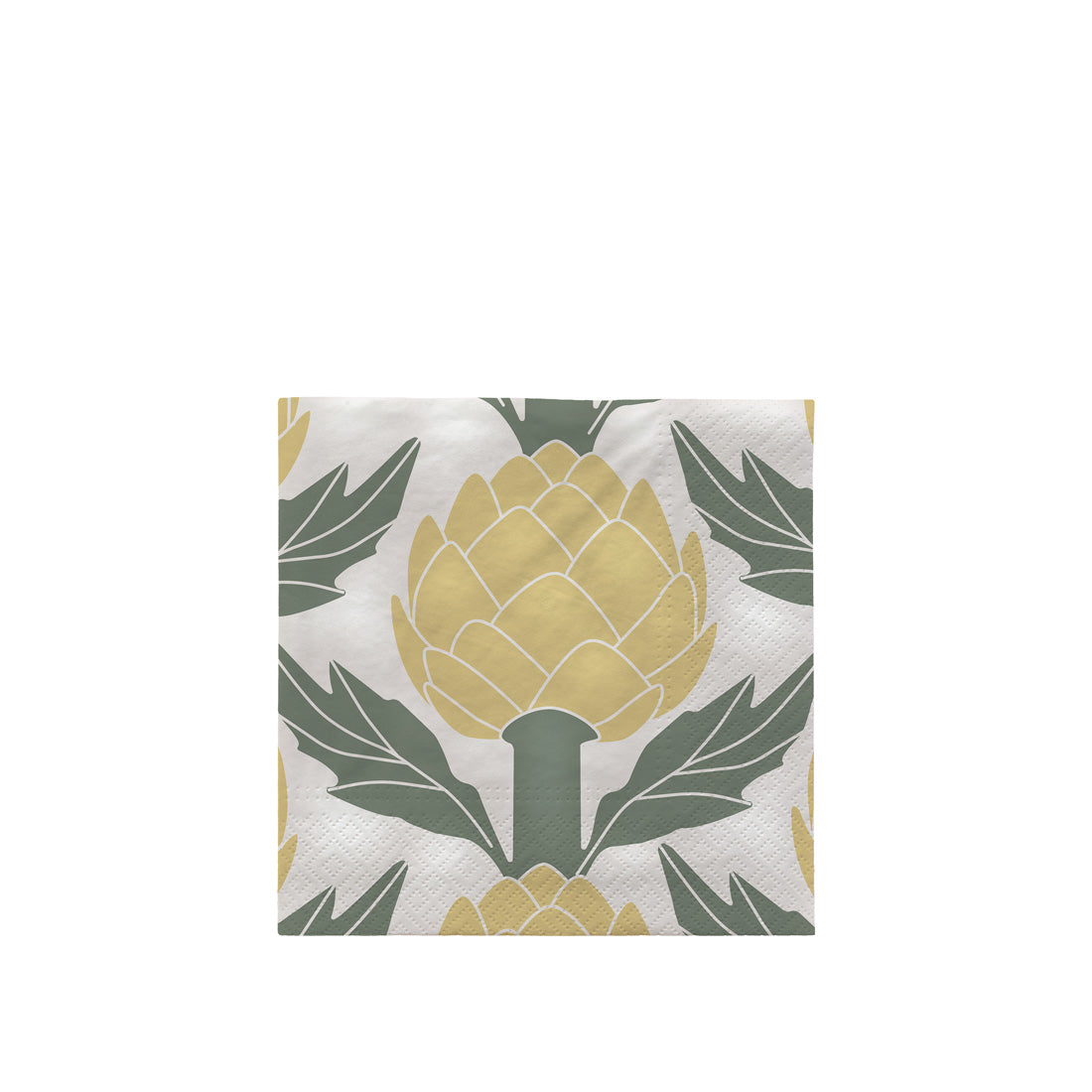 broste-copenhagen-artichoke-serviette-papier-verte image 1