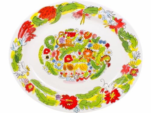 blond-amsterdam-paradise-coupe-ovale-38-cm-c-ramique-jungle image 7