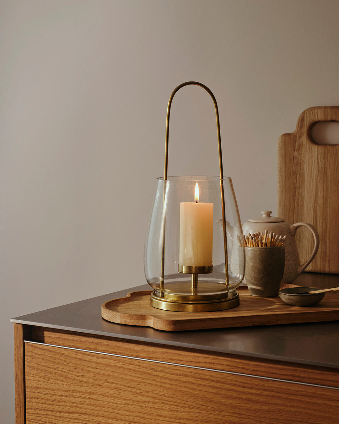 broste-copenhagen-nilo-lanterne-bougie-verre image 4