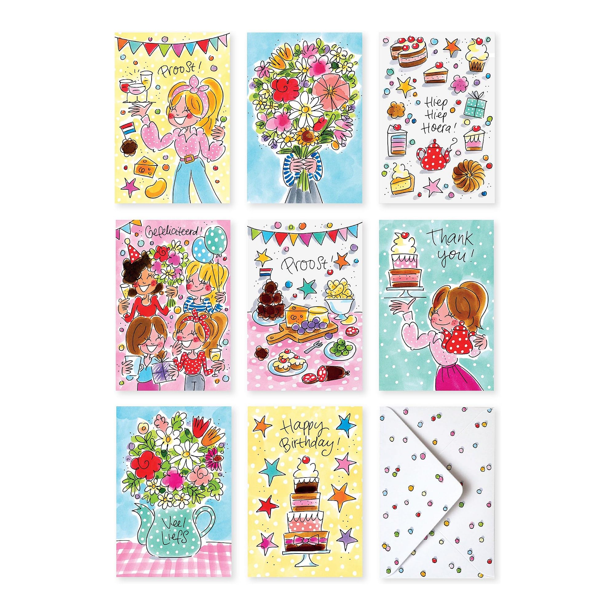 blond-amsterdam-wenskaarten-set-8-cartes-de-v-ux-doubles-anniversaire image 6