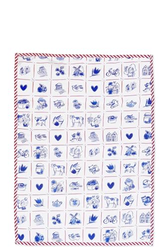 blond-amsterdam-delfts-blond-torchon-cuisine-coton-motifs-bleus image 2