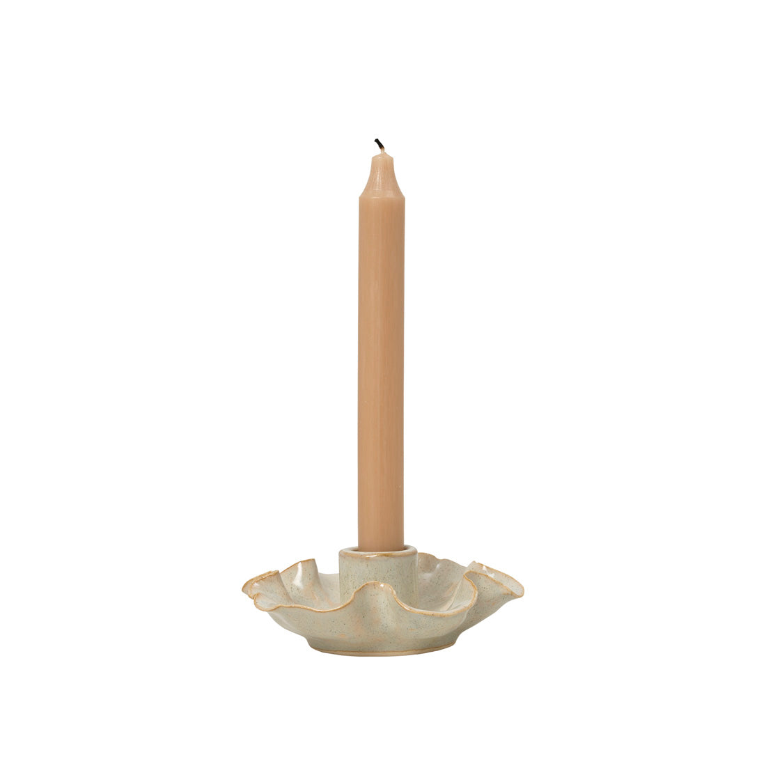 broste-copenhagen-cori-bougeoir-c-ramique-beige image 3