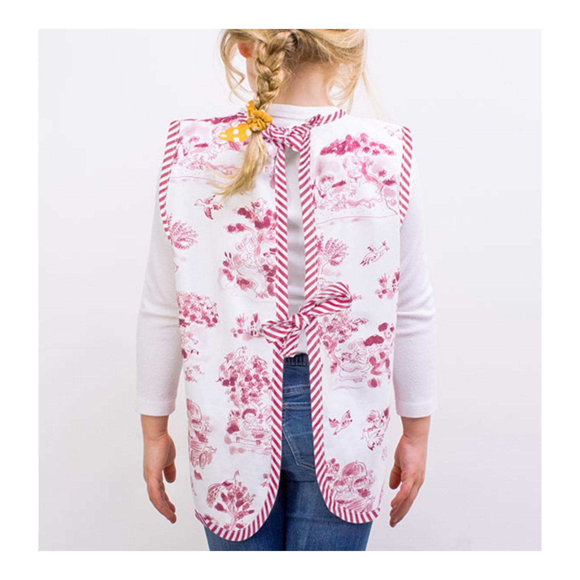 blond-amsterdam-blond-romance-tablier-enfant-m-rose-toile-de-jouy image 2