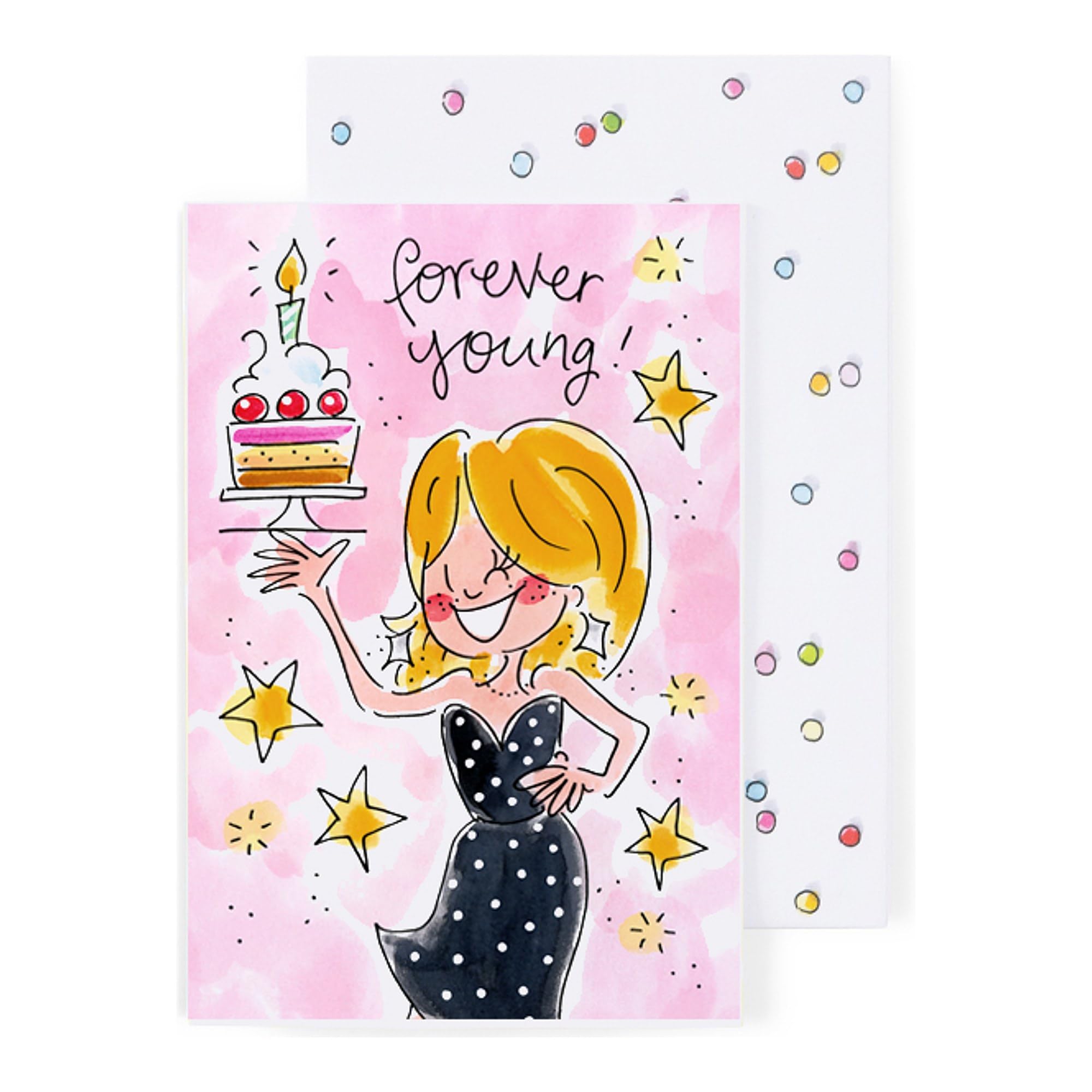 blond-amsterdam-wenskaarten-forever-young-carte-anniversaire-humour image 1