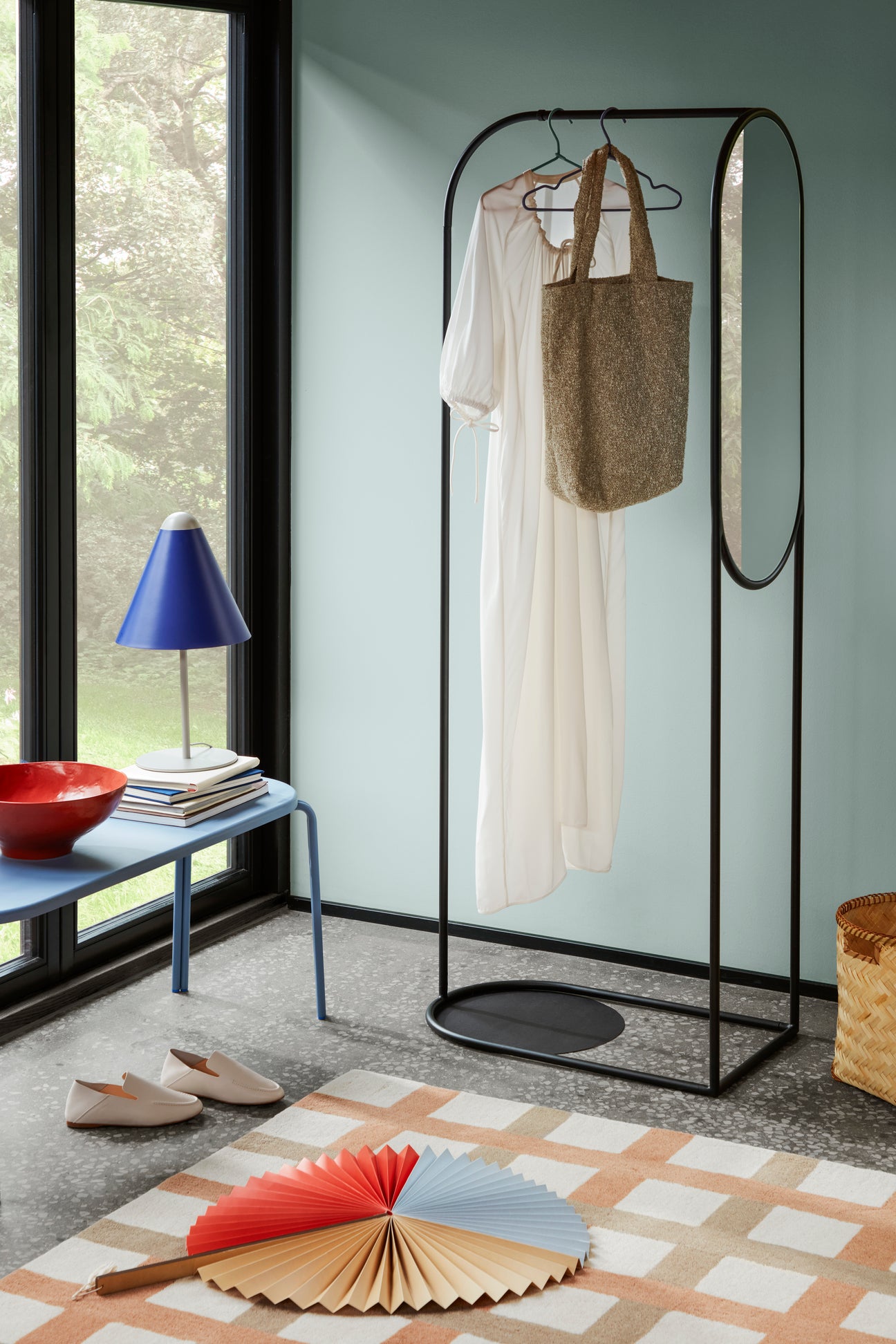 broste-copenhagen-archie-rack-mirror-miroir-rangement image 2