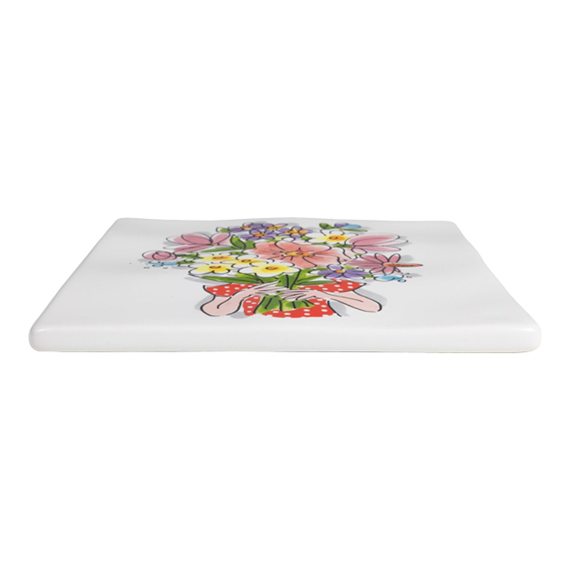 blond-amsterdam-even-bijkletsen-tuile-13-cm-bouquet-fleurs image 2